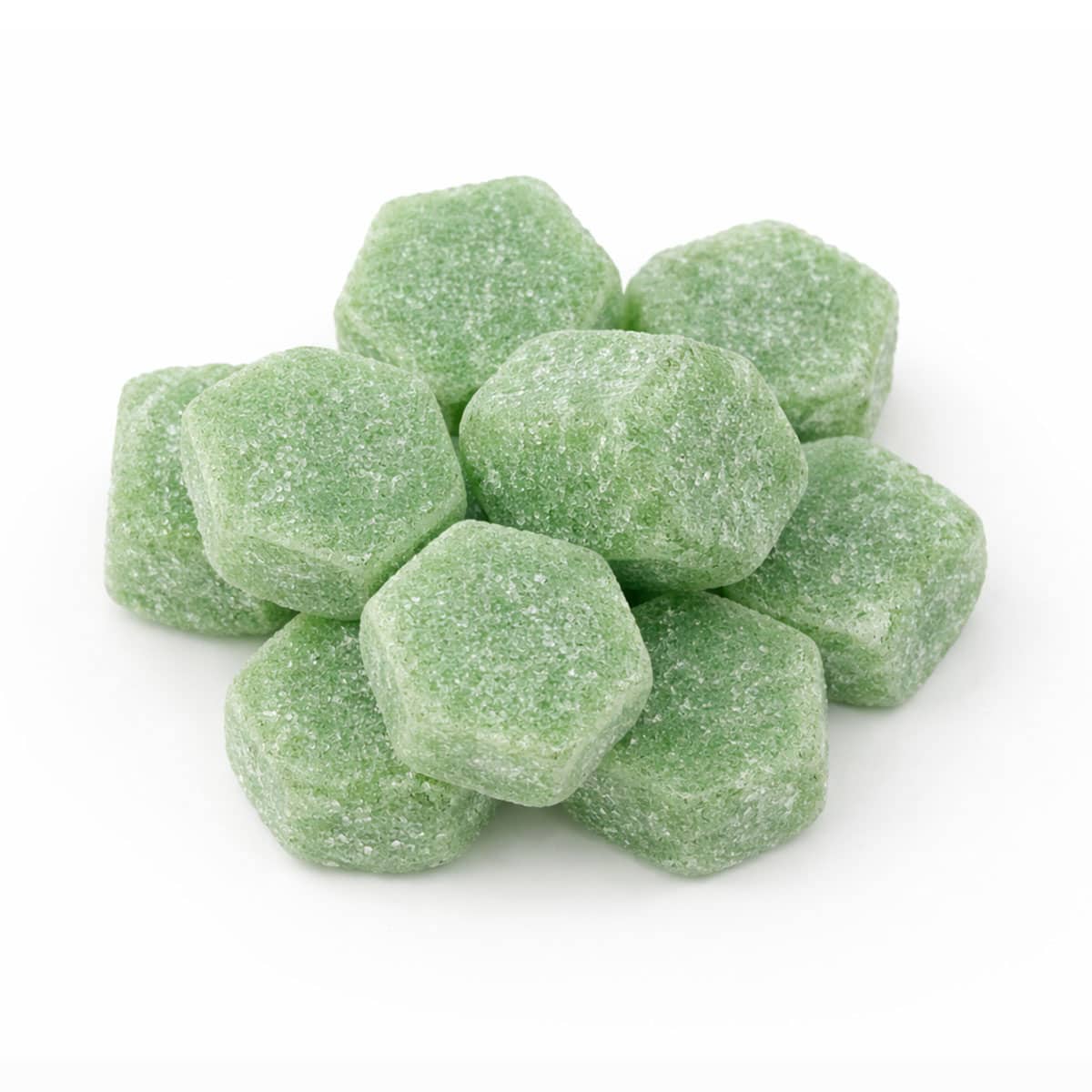 Green Watermelon THCa gummies for wellness and relaxation.