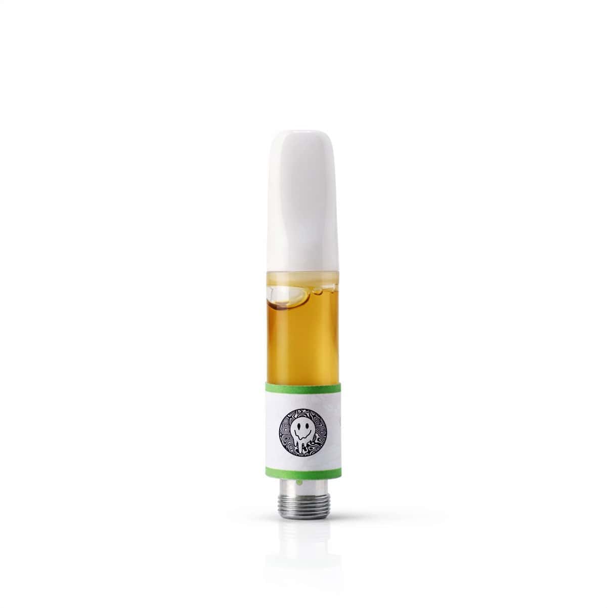 THCa vape cartridge for cannabis concentrates with white label design.
