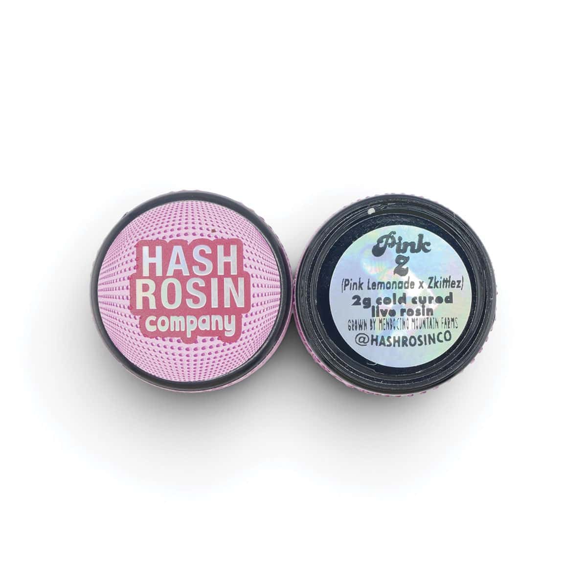 THCa live resin concentrate in pink Lemonade flavor by Hash Rosin Co.