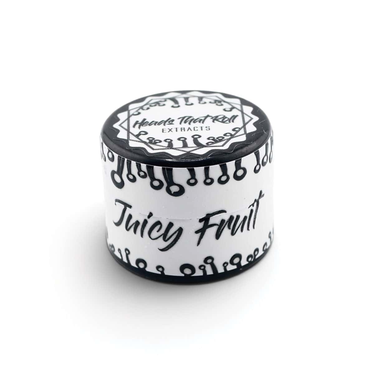 White Label Exotics Juicy Fruit 2G THCa container for premium cannabis products.